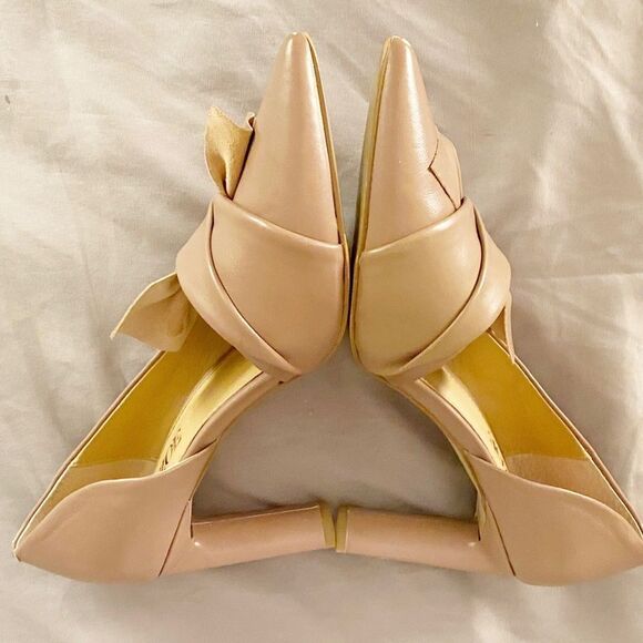 Nic +Zoe Womens Valentina Ruffle Closed Toe D-orsay leather Pump Deep Blush 8M - Picture 5 of 12